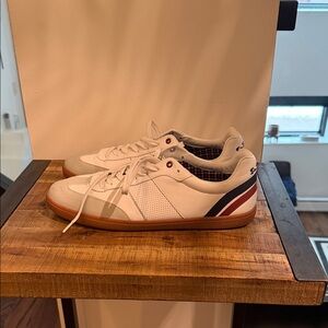 Ben Sherman White and Blue Men's Sneakers